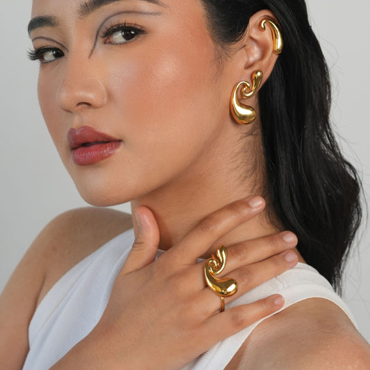 Gold Spiral Ring